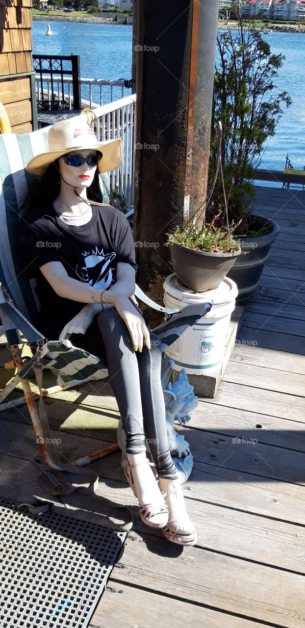 mannequin a Fisherman 's wharf Vicoria vancouver island