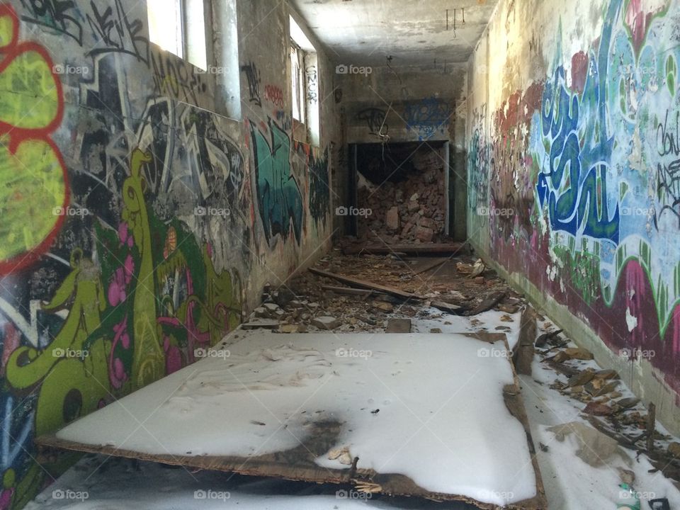 Abandoned hallway