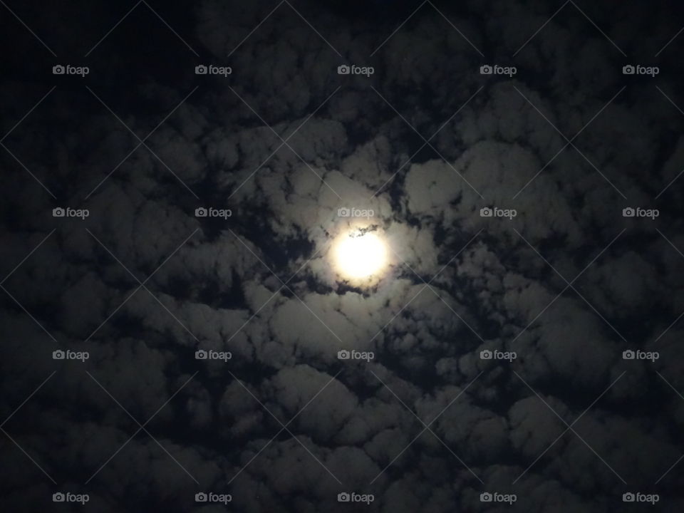 moon and clouds