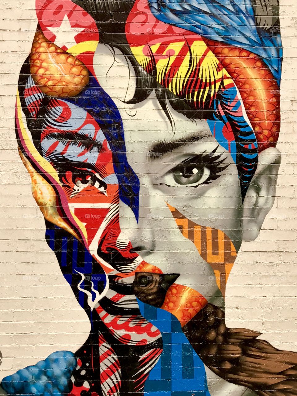 Audrey Hepburn Collage, New York City