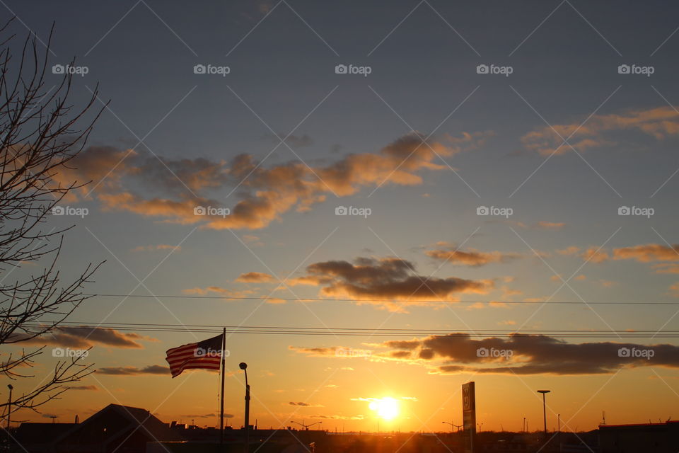 Gorgeous sunset in NE.USA