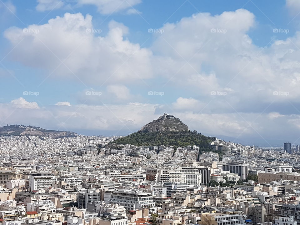 view of Athens panoramic view