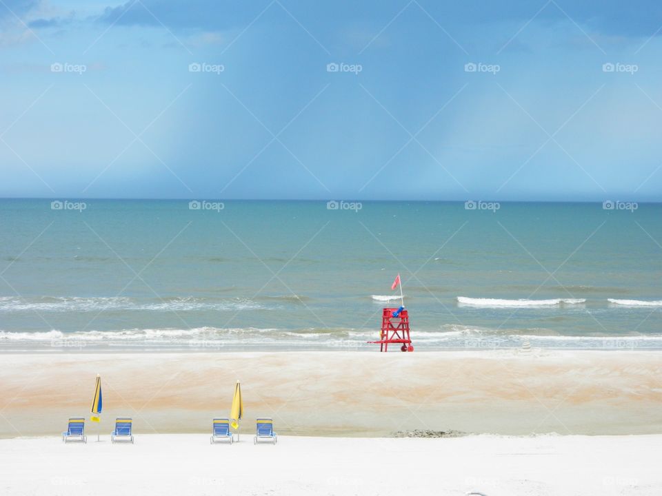 storm approaching the beach