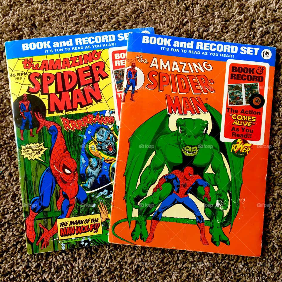 Spider-Man 45rpm book & record
