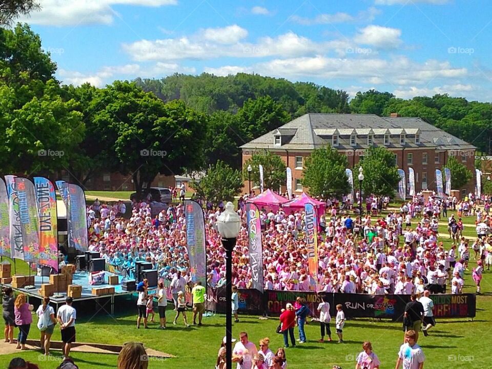 Concert after a Run or Dye event