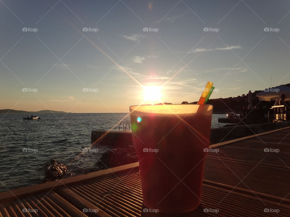 sunset drink 