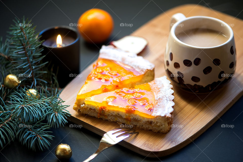 Christmas sweet food on the table