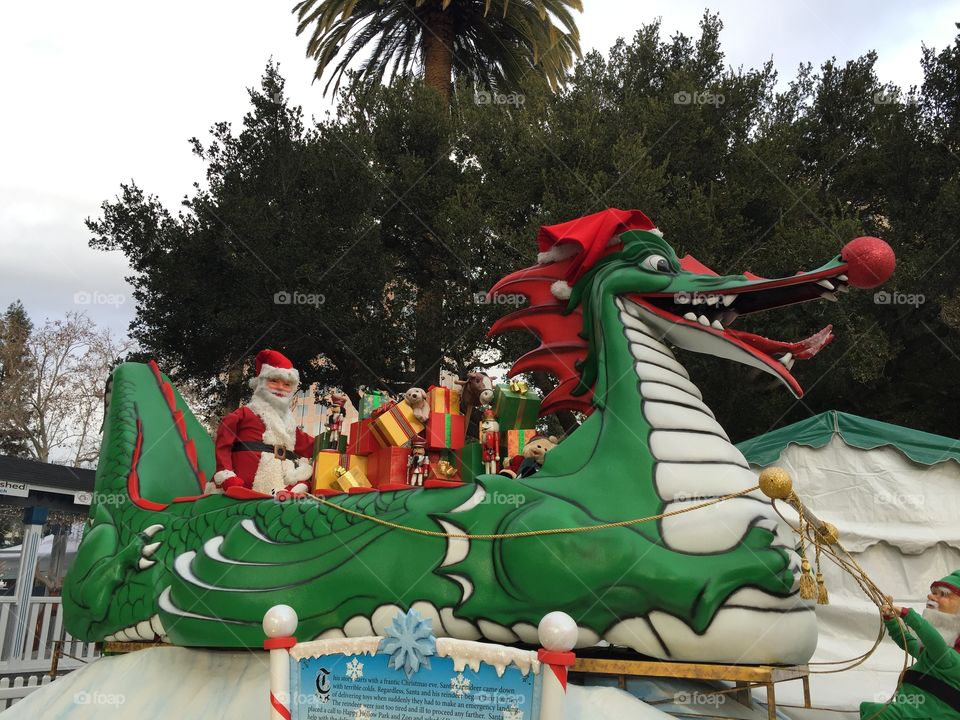 Santa's dragon sleigh 