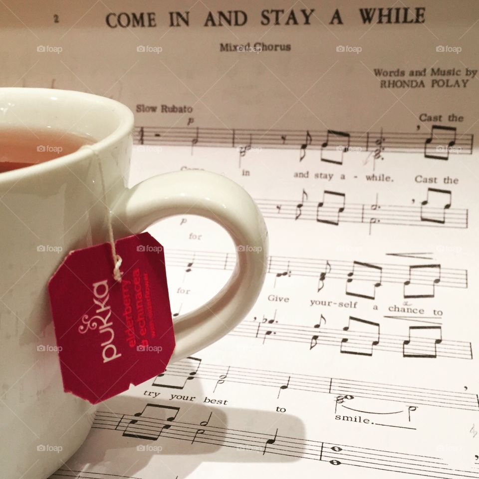 Notes, singing and a nice cup of tea
