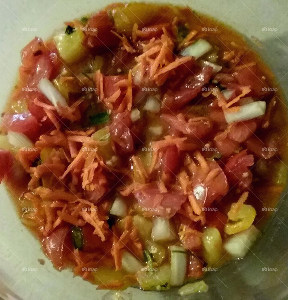 Everything from the garden fresh salsa