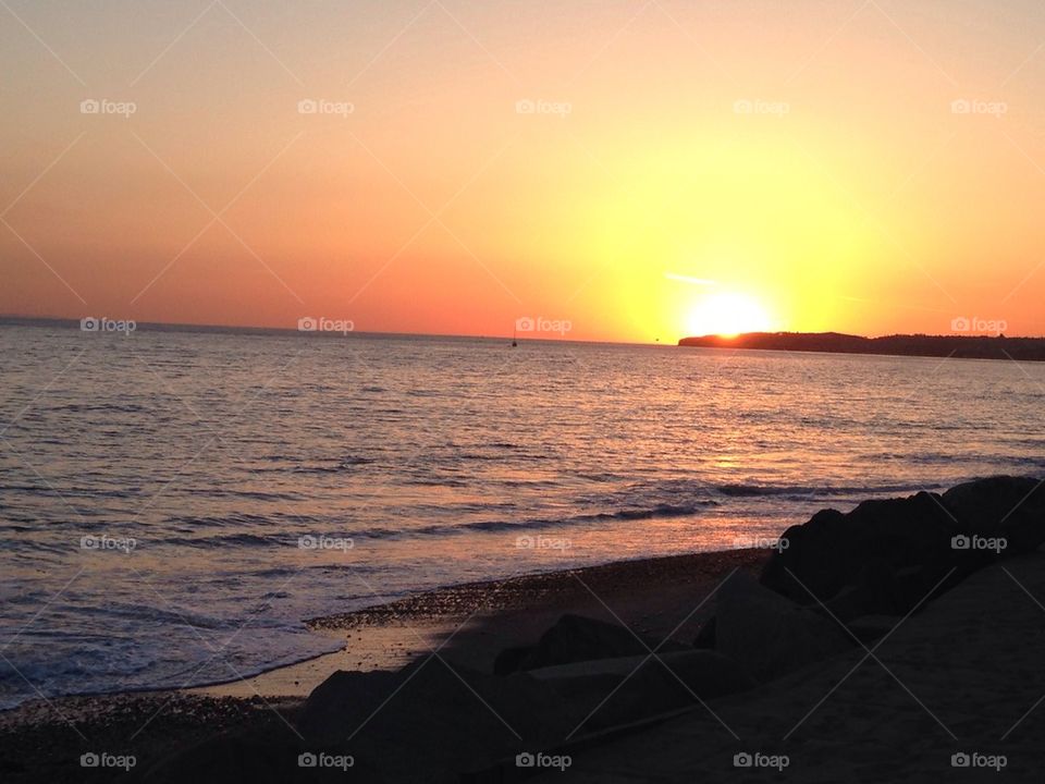 Sunset at beach