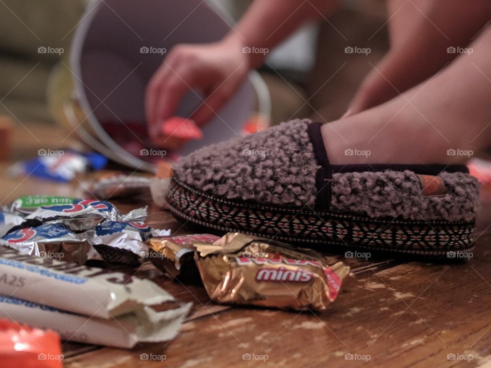 Halloween and Acorn slippers