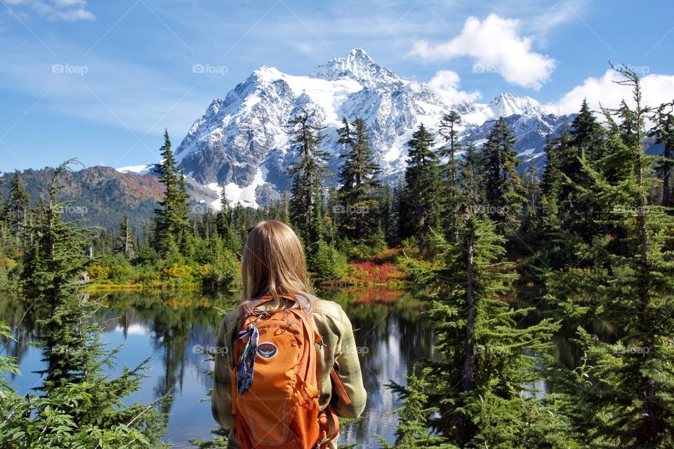 Young woman enjoying the view