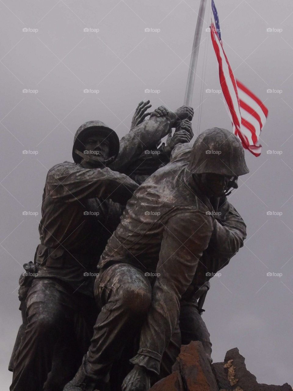 Iwo Jima Monument. Visit to Washington,  DC