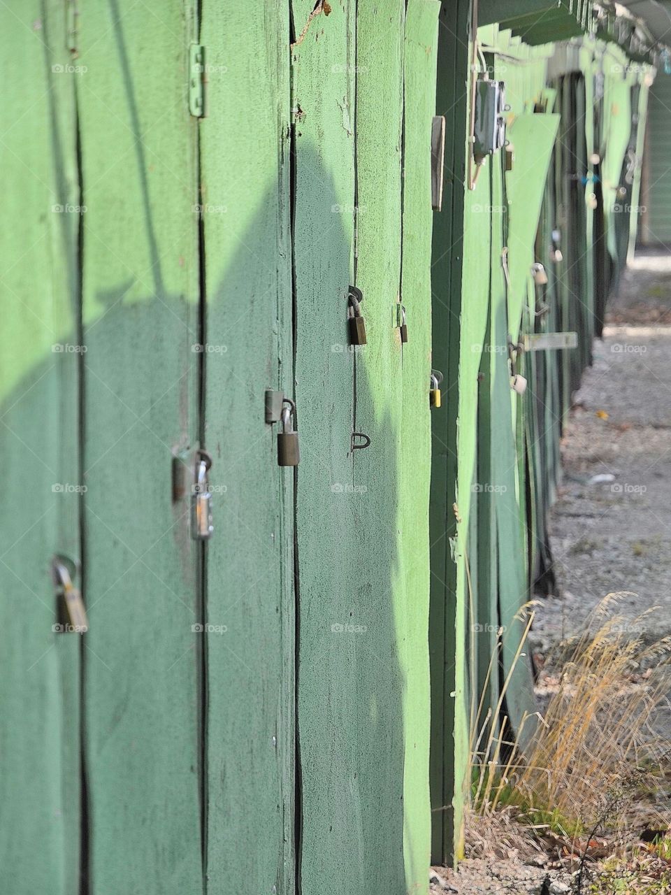 Green doors