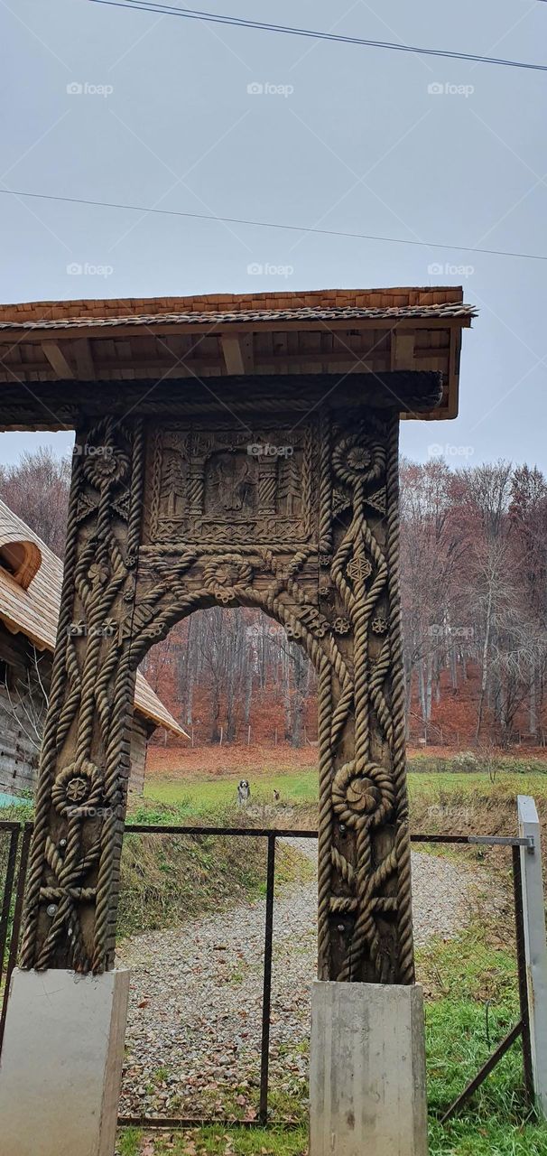 Traditional Romanian Gate