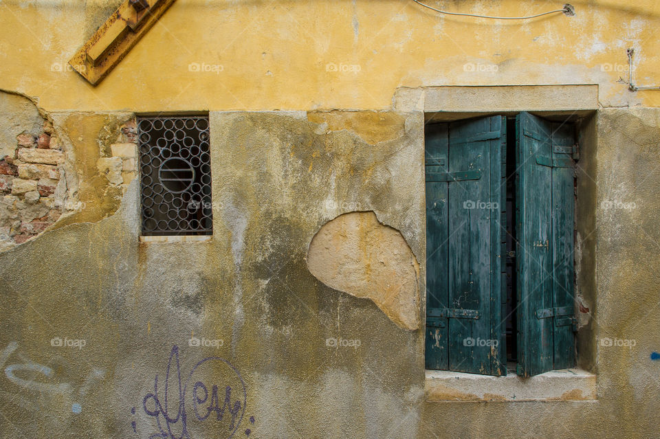 Green Window in Venice
