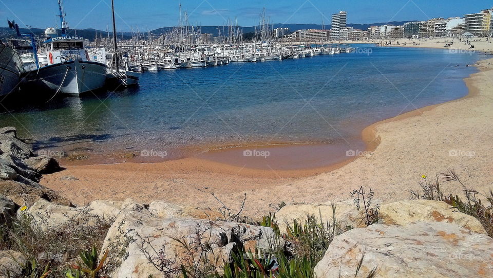 Coast. Spanish coast in summer