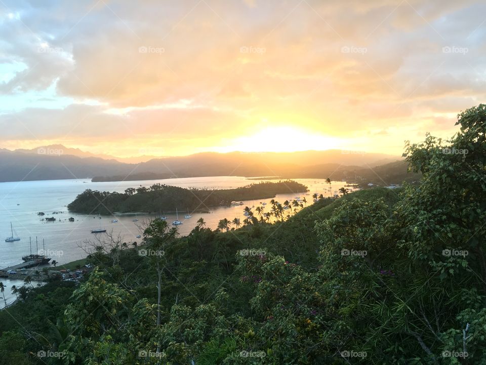 Sunset over Savusavu 
Vanua Levu, Fiji