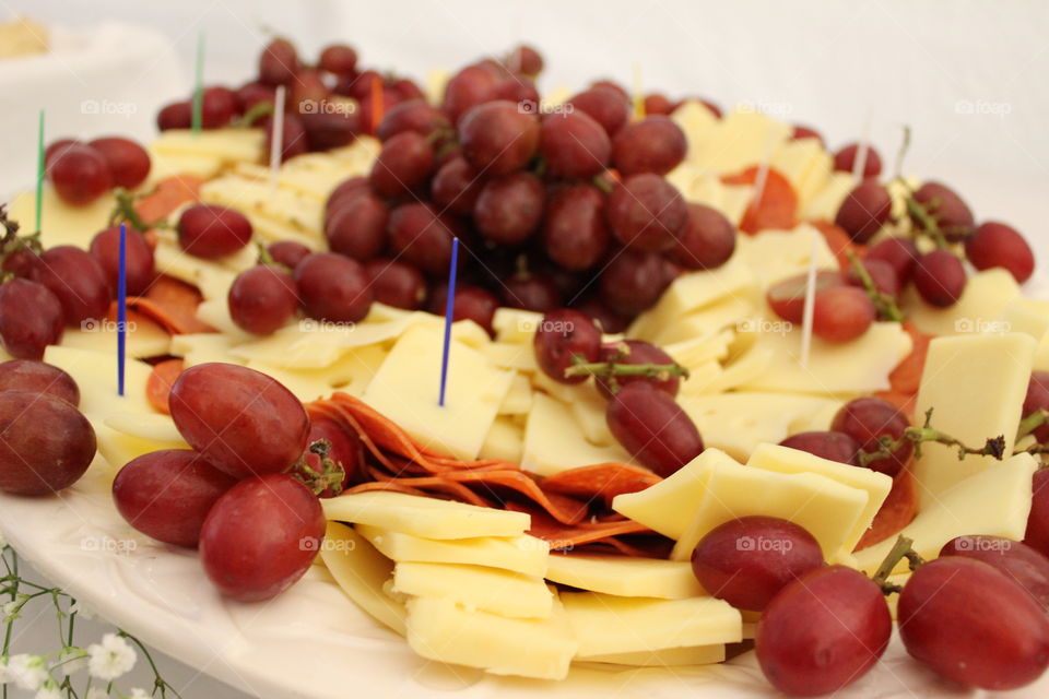grapes and cheese