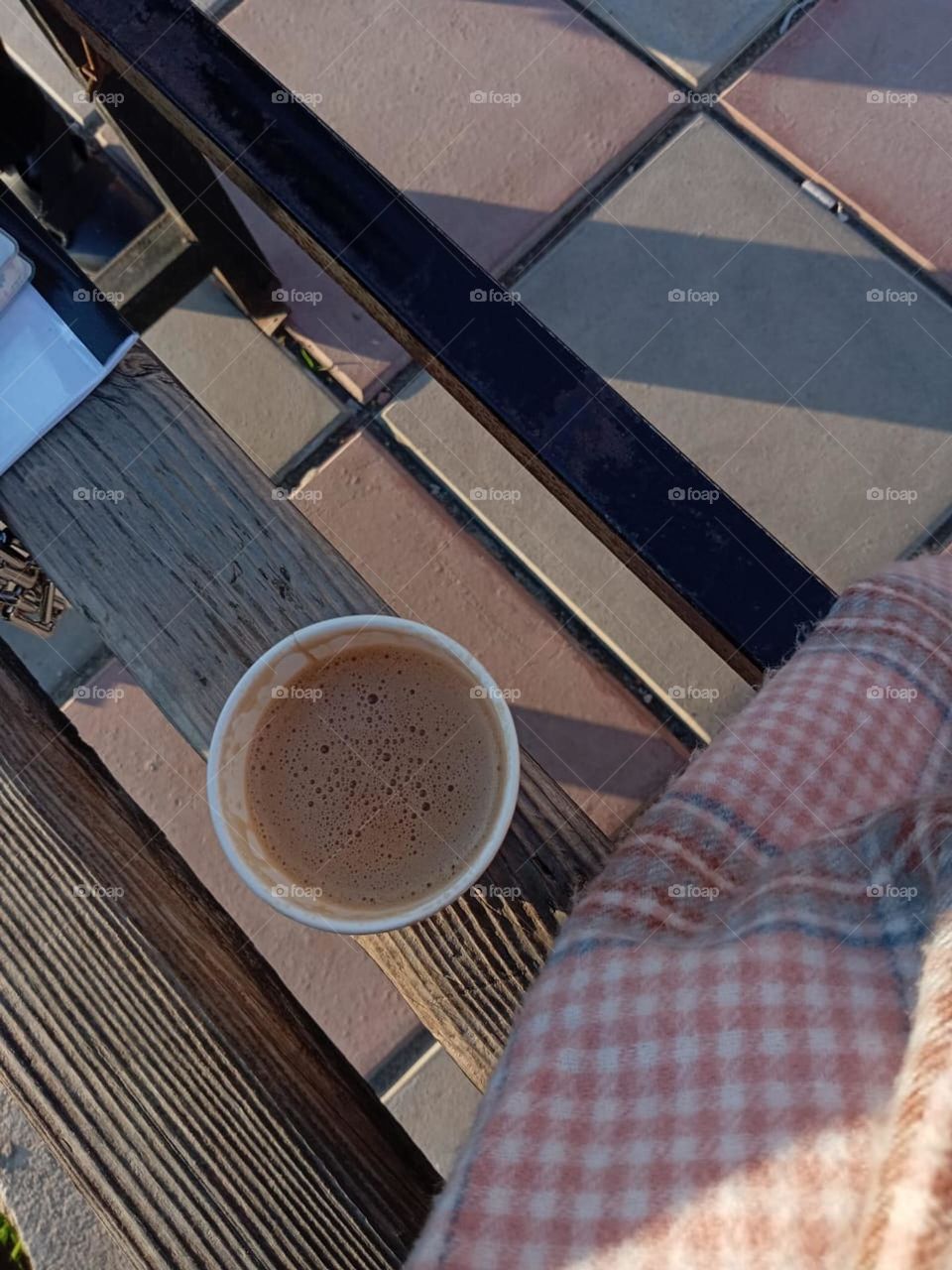 Bright morning with coffee