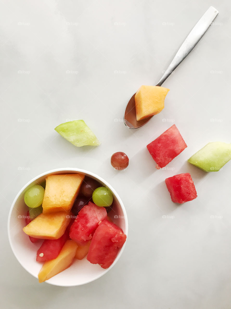A summertime delicious fruit salad for lunch!!