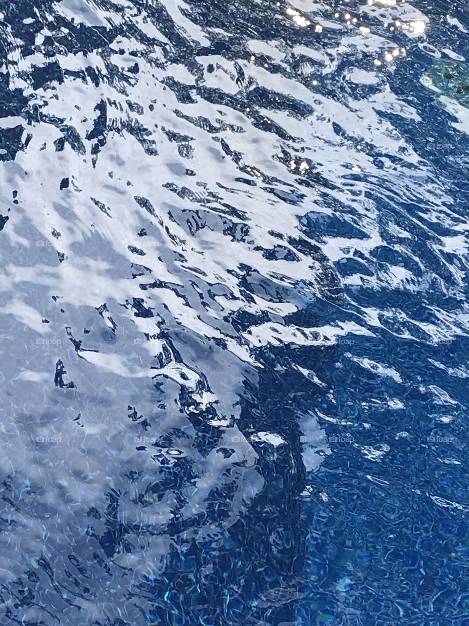 Texture blue pool deep