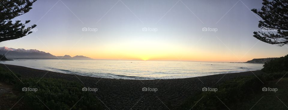 Panoramic sunrise 