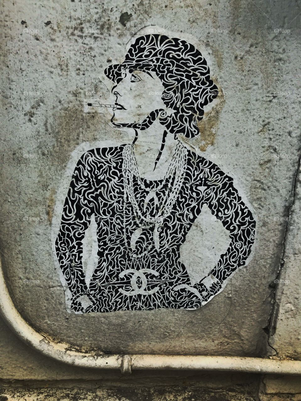 Coco Chanel street art