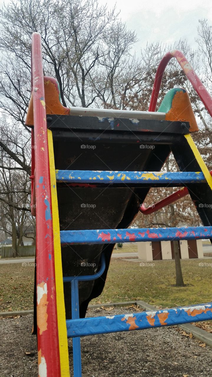 Colorful playground slide 2