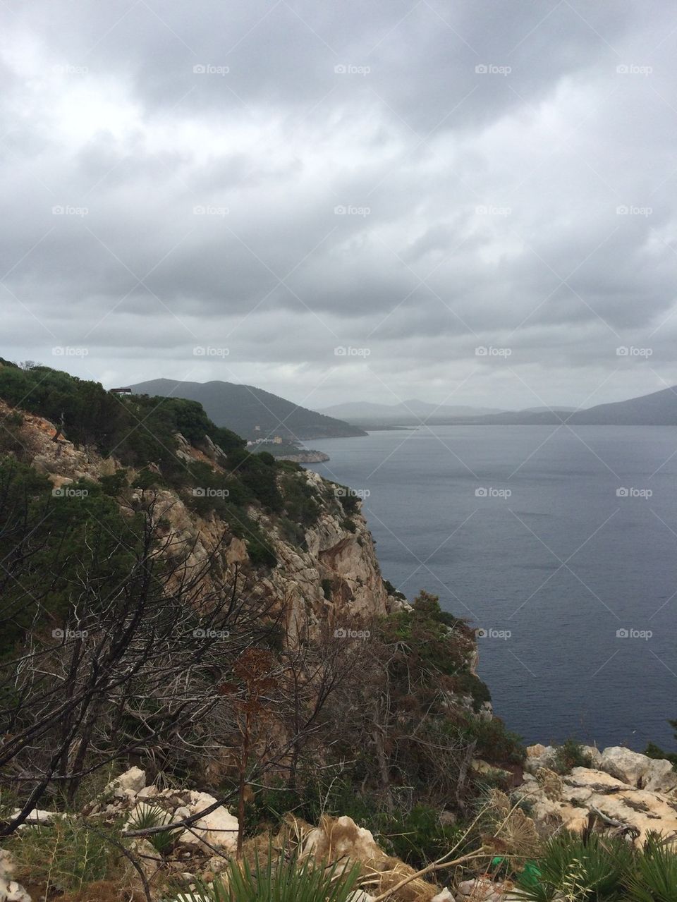 Cloudy day at Capio Caccia