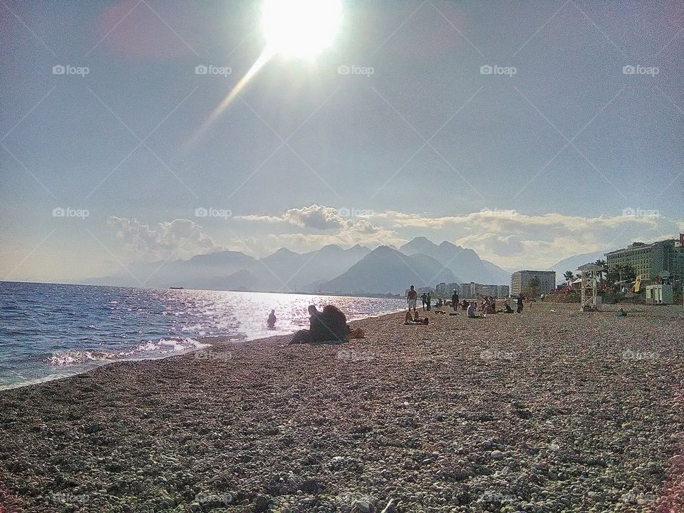 seaside view 2017 in Turkey