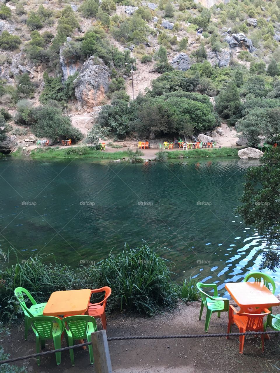 A beautiful oasis between the two mountains