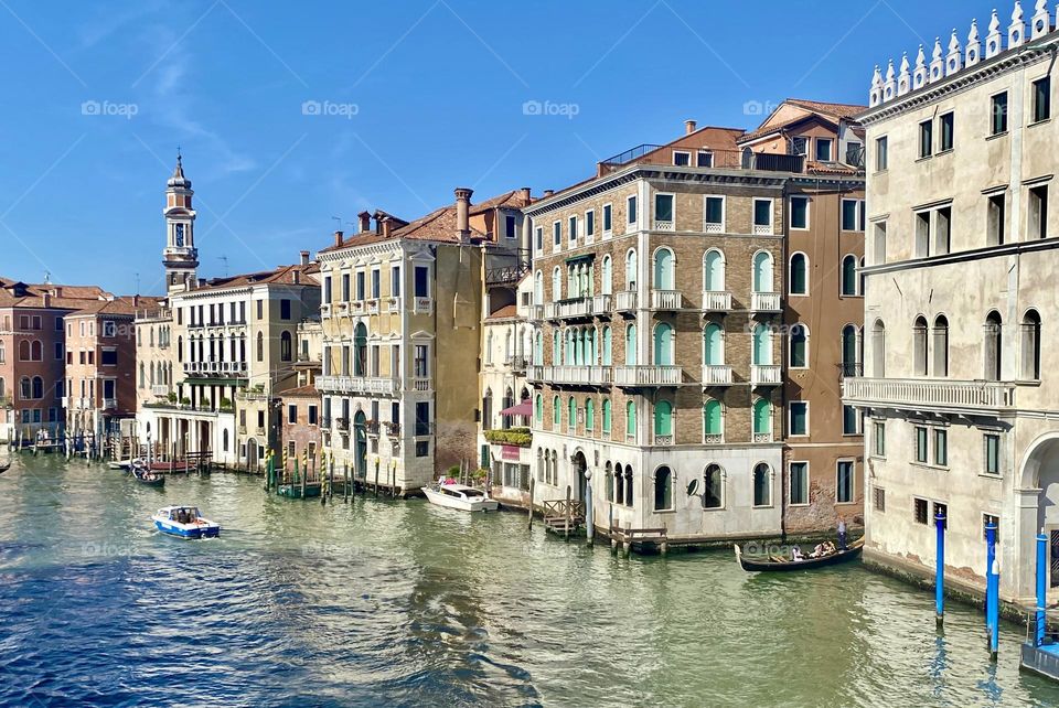 Venice, view from Rialto Bridge 