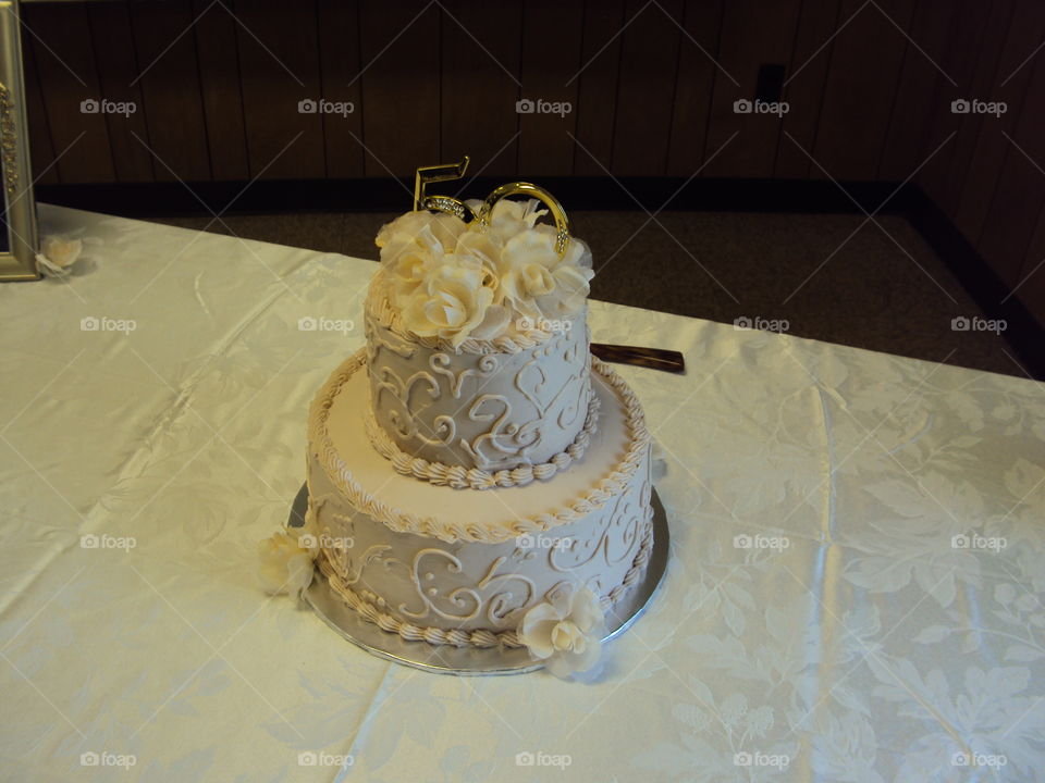 50th anniversary cake