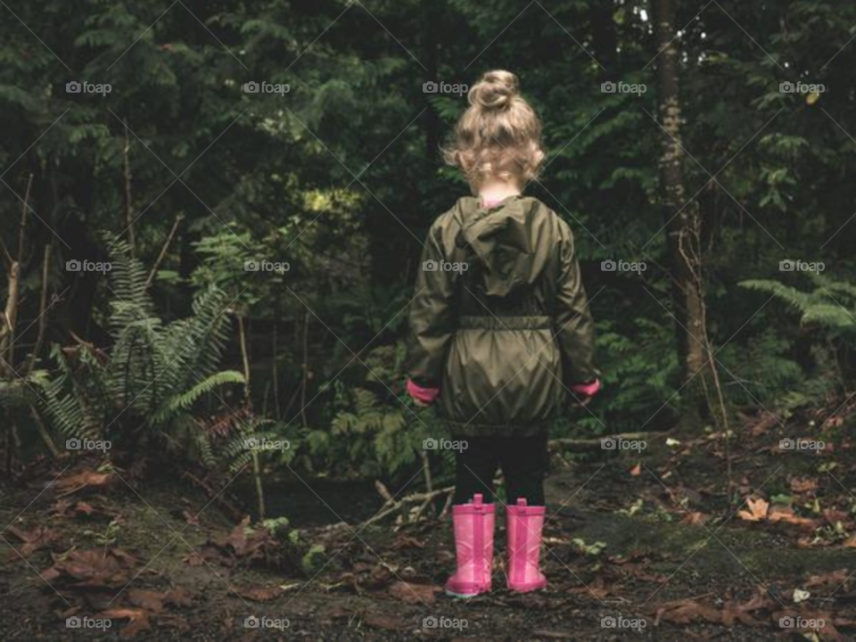 A Child Takes In Nature