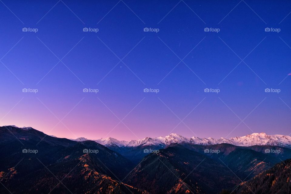 Beautiful moment before sunrise