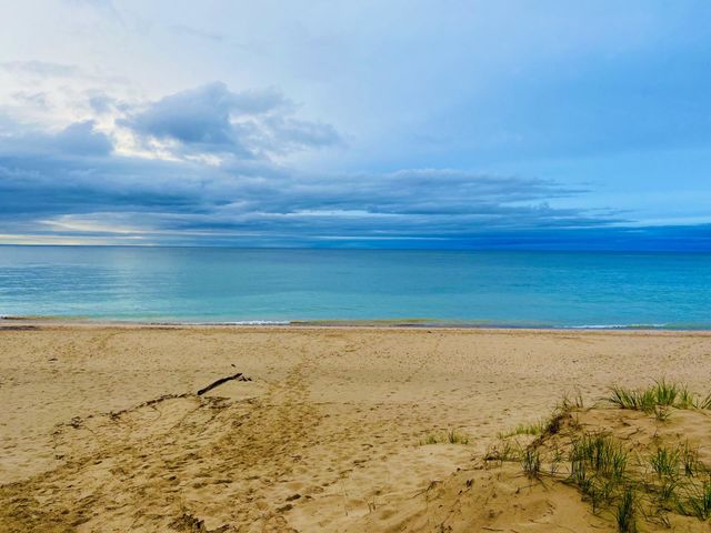 Lake Superior Sandy beach in upper peninsula Michigan