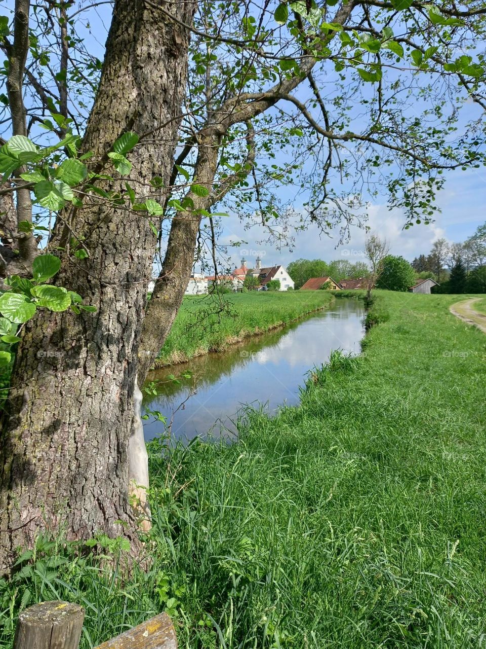 River Near a Village