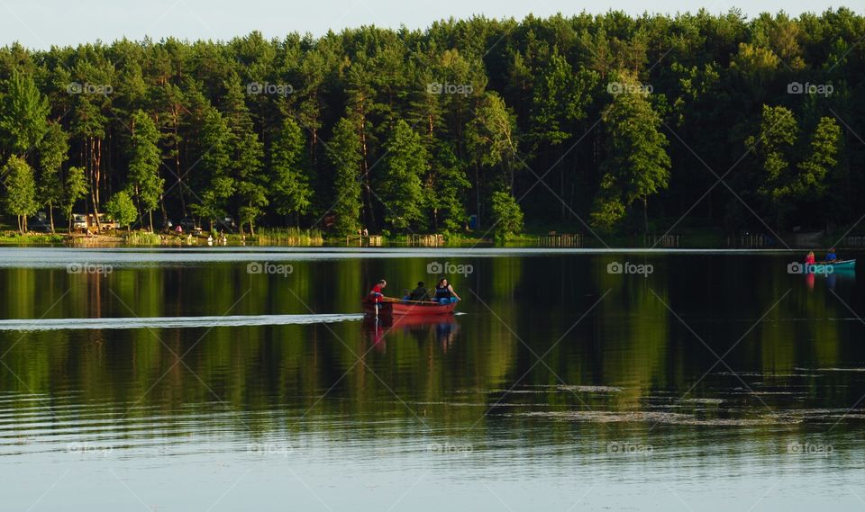 Boat on the lake 
