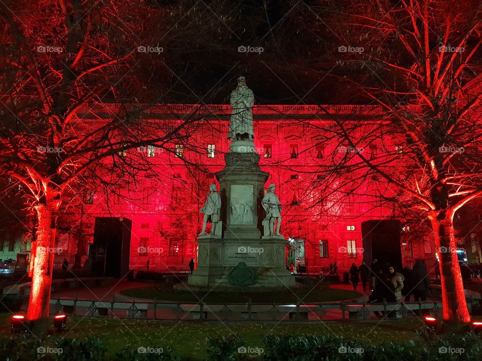 Night illumination of the city