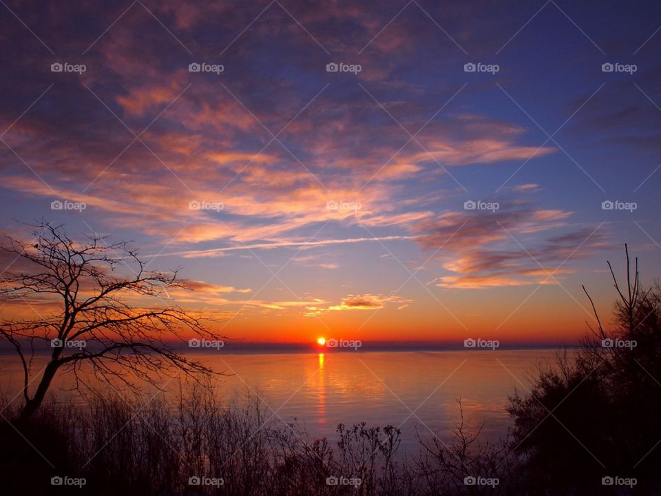 Sunrise Over Lake Michigan