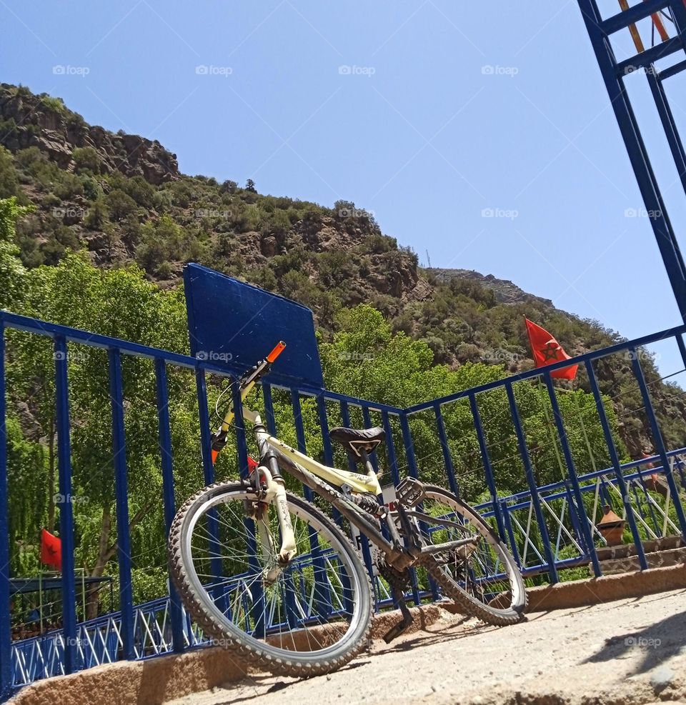 lonely bicycle, nice place, beautiful bicycle