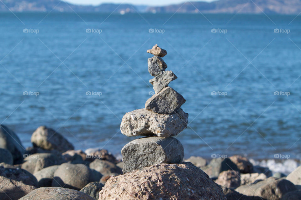 ocean blue stones balance by dmartin23