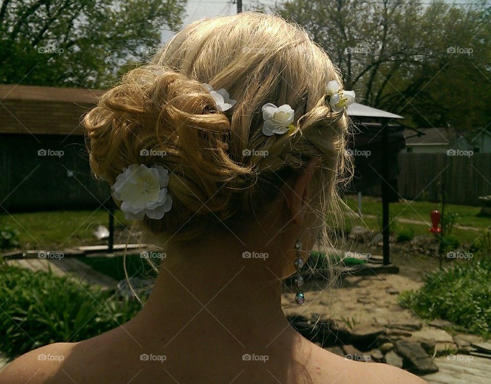 Prom Hair. A photo of an elegant prom hairstyle.