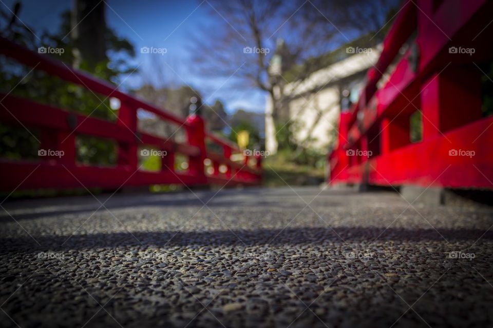 Crossing a Red Bridge