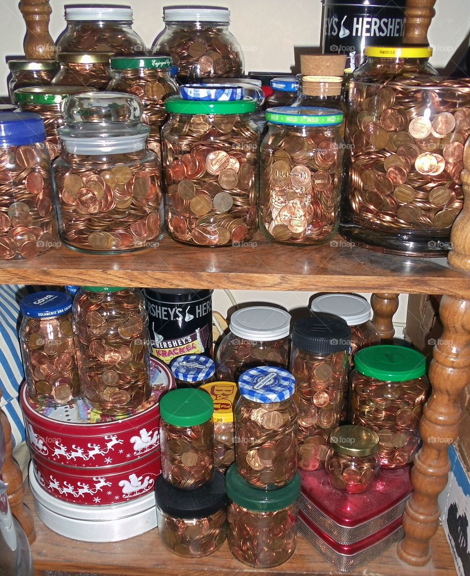 Lots and lots of pennies