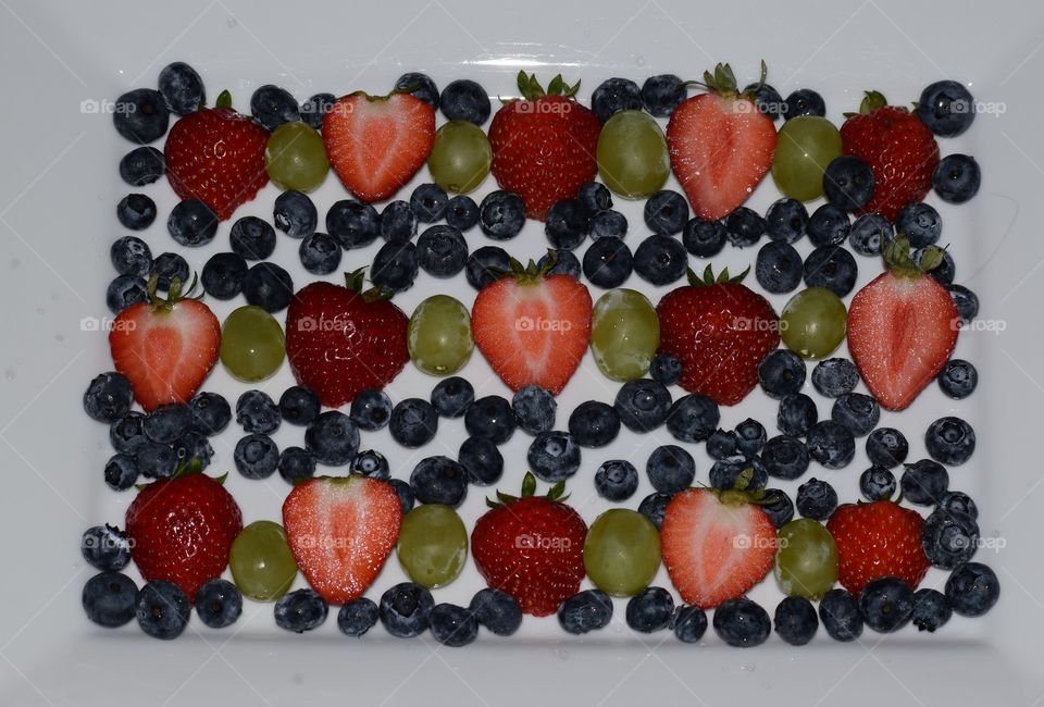 Strawberries,  blueberries and grapes oh my! Fruit is good for you!