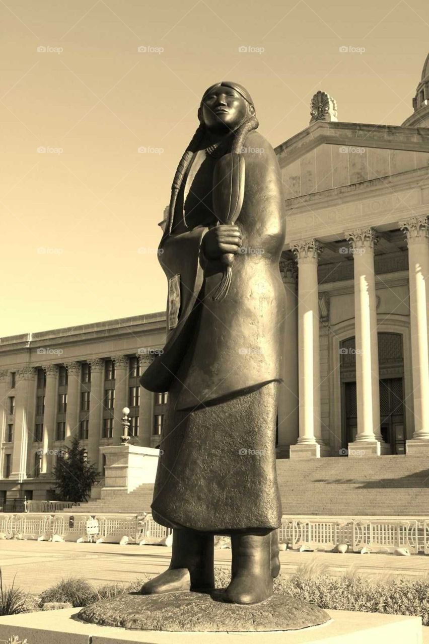 Oklahoma Capital statue