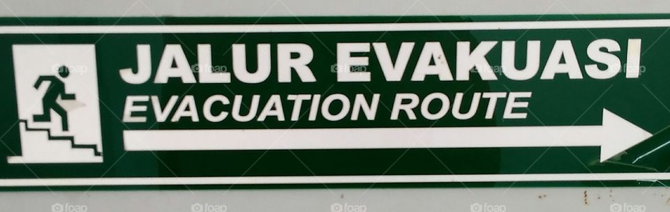 Evacuation road